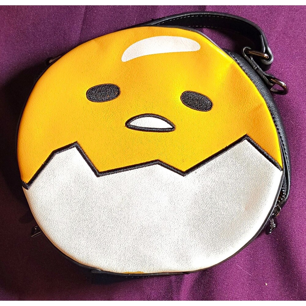 Loungefly Gudetama The Lazy Egg Shoulder Bag Crossbody Reversible Kawaii Bag